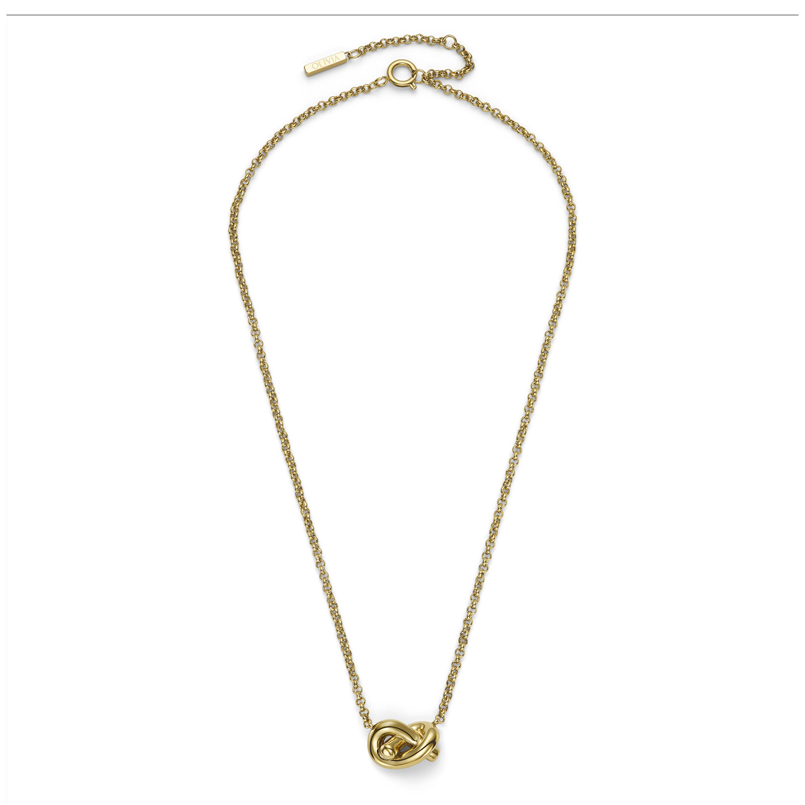 Lover's Knot Gold Plated Necklace