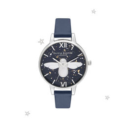 3D Bee, Midnight, Navy & Silver