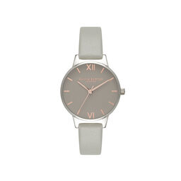 Midi Grey Dial Grey Watch, Rose Gold & Silver