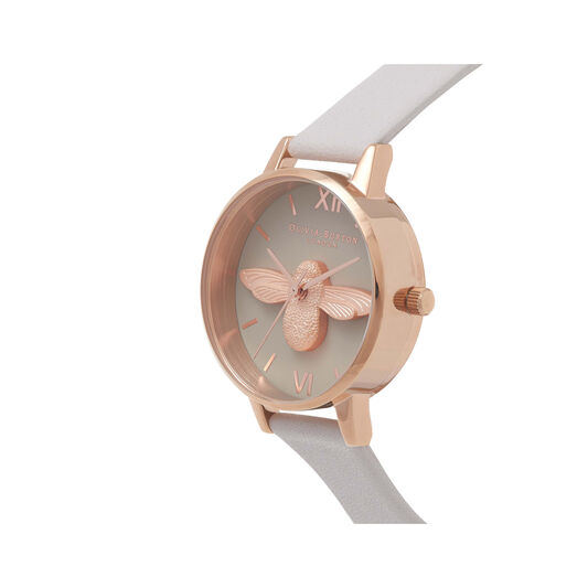 Midi 3D Bee Grey Dial & Rose Gold Watch
