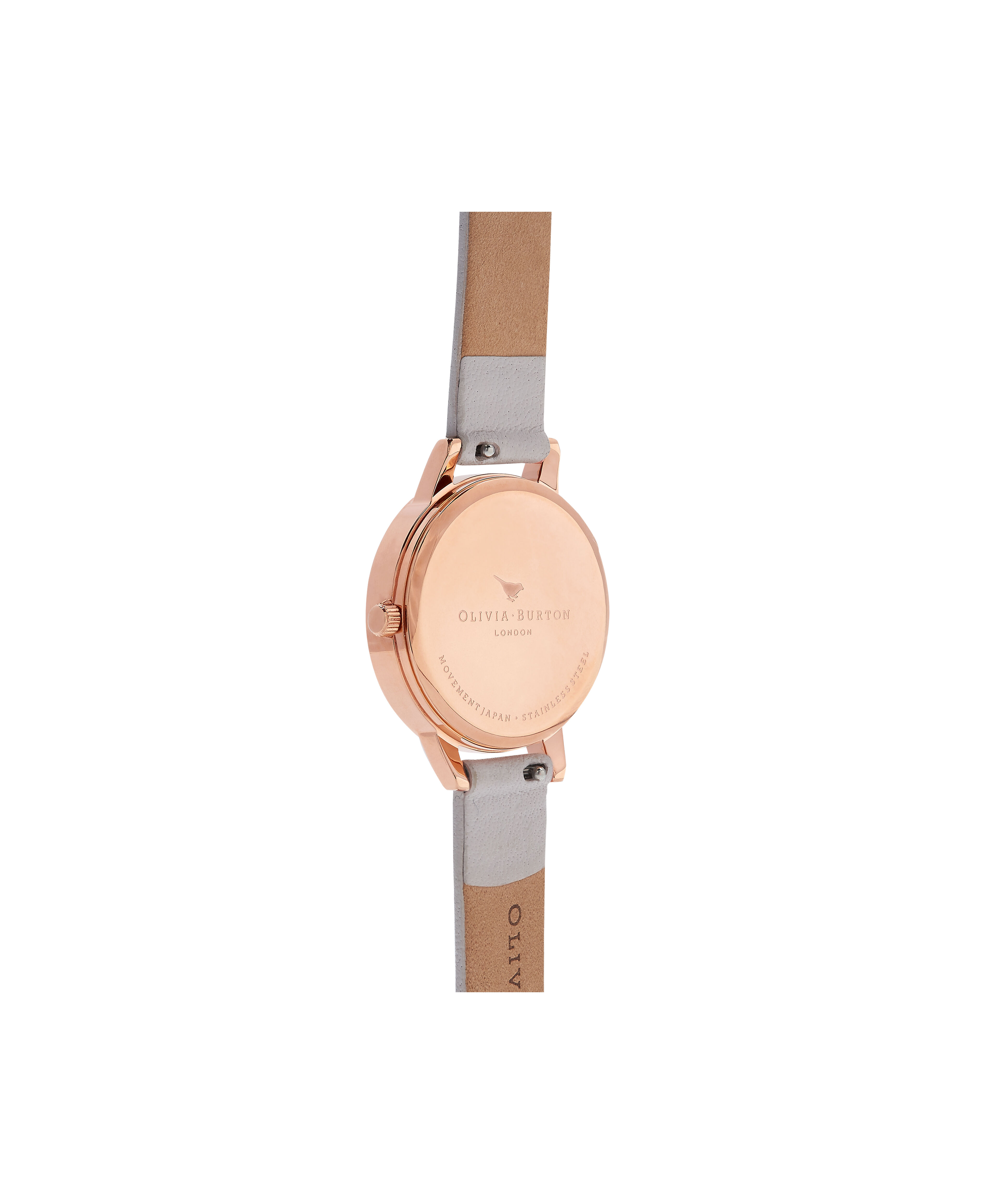 Abstract florals rose gold mesh watch cheap