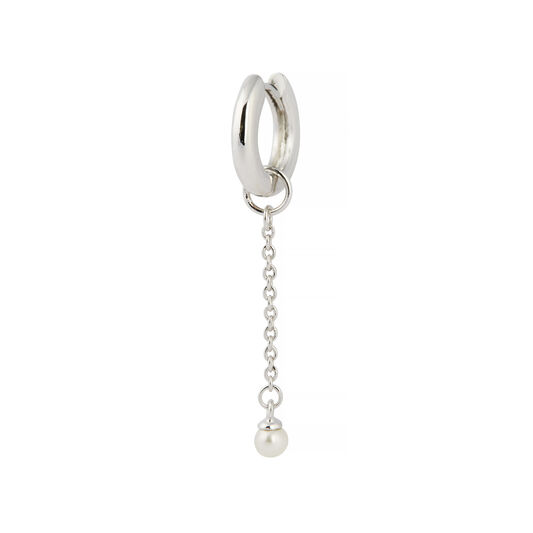 Pearl Drop Huggie Charm