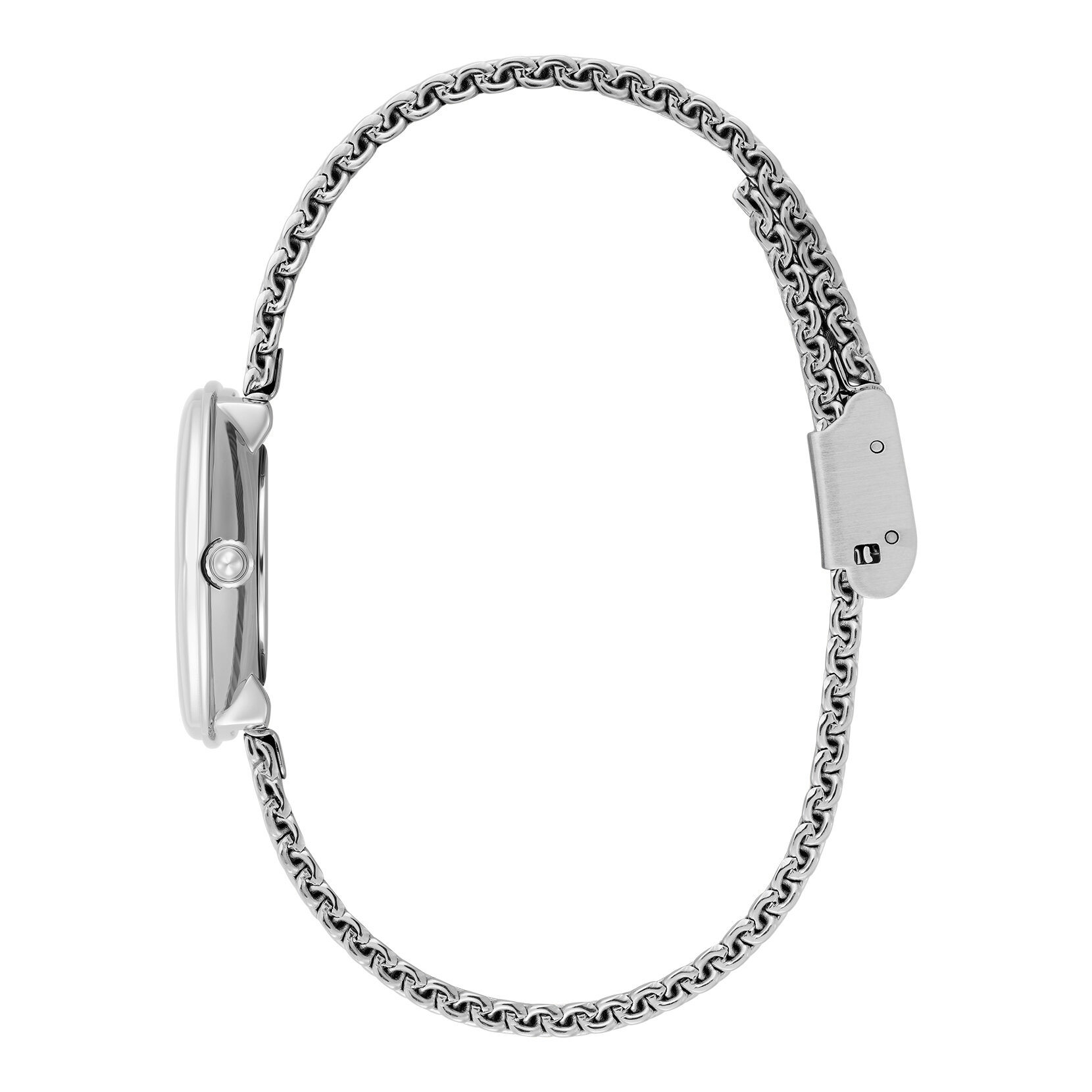 28mm Charing Silver Mesh Watch