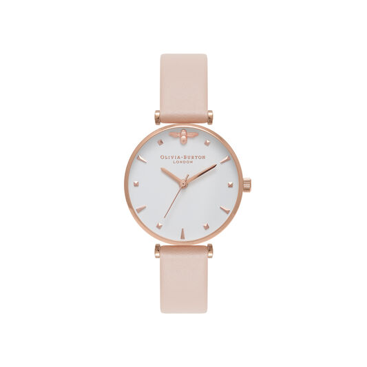 T-Bar Nude Peach & Rose Gold Watch