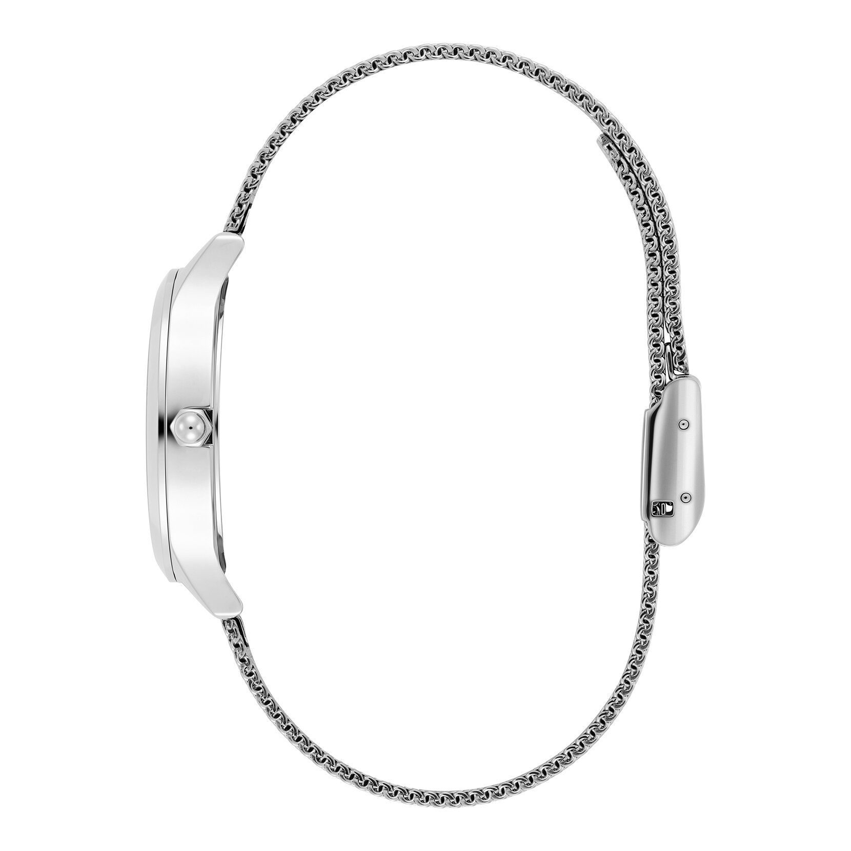 30mm Wonderlust White & Silver Mesh Watch