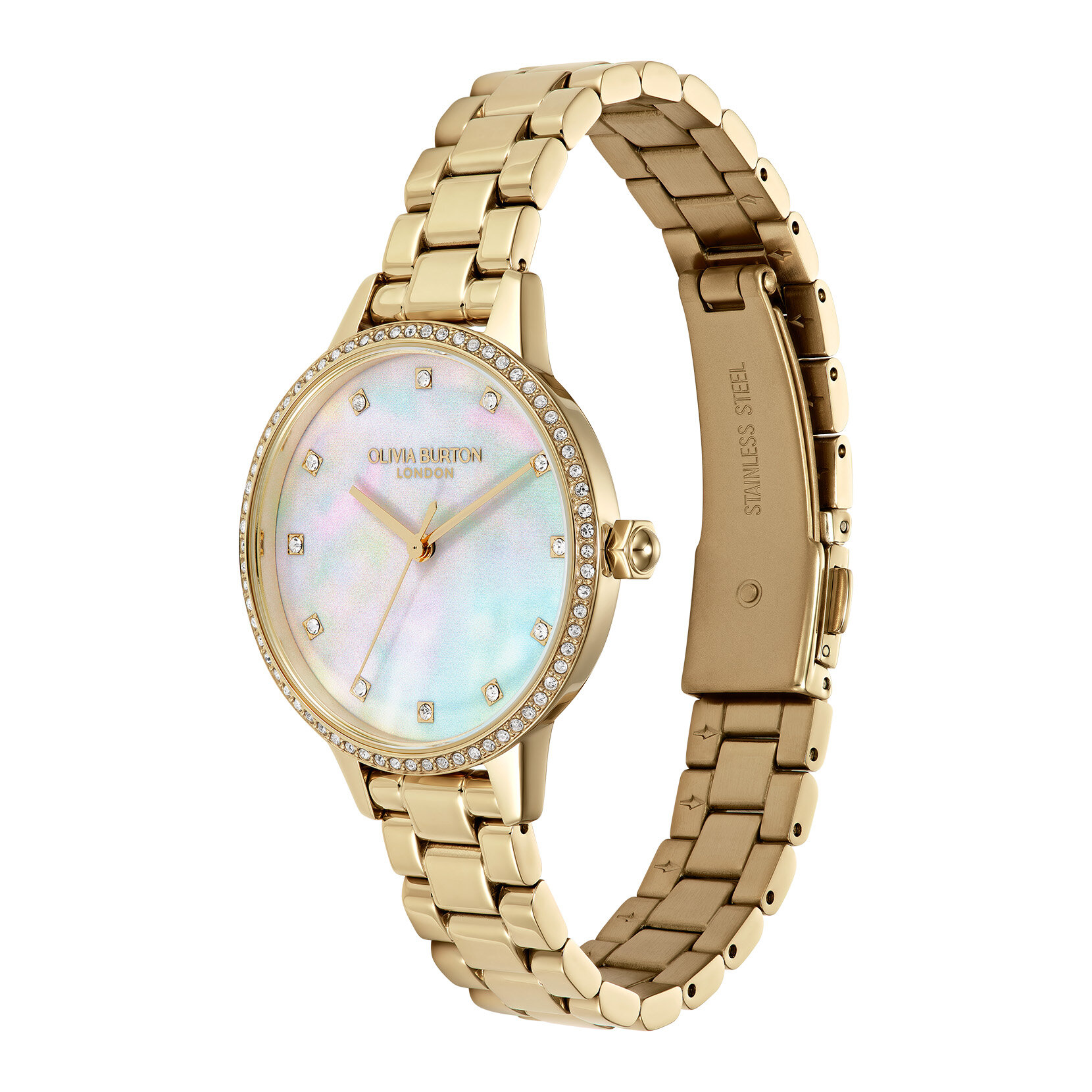 34mm Captivate Mother of Pearl & Gold Bracelet Watch