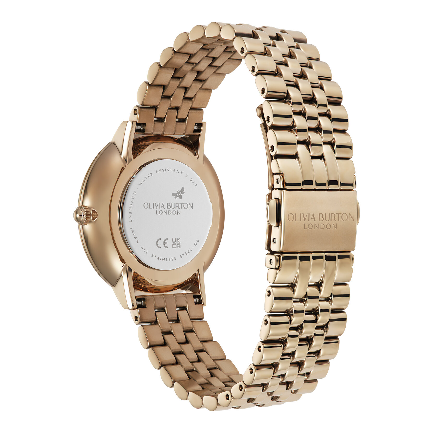 36mm Sunflower Rose Gold Bracelet Watch