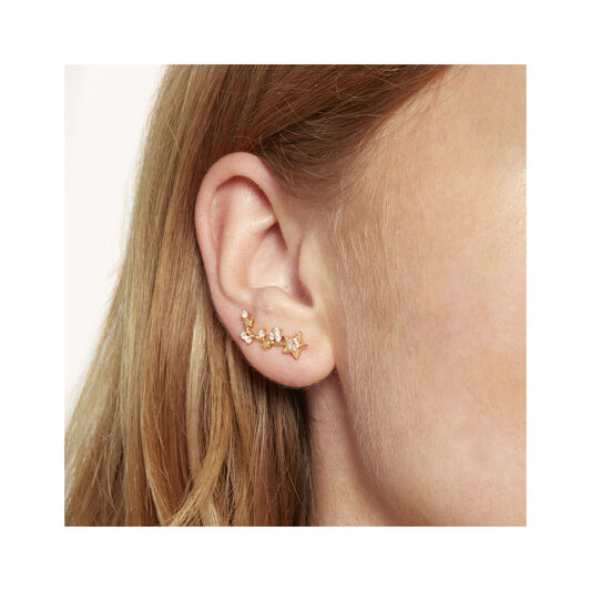 Celestial Star Crawler and Stud Earring
