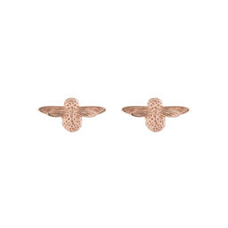 3D Bee Studs Rose Gold 
