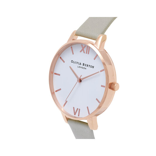 Big Dial Grey & Rose Gold Watch