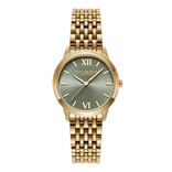 Classic 32mm Swirl Sage Green & Gold Bracelet Watch | Olivia  display picture 1