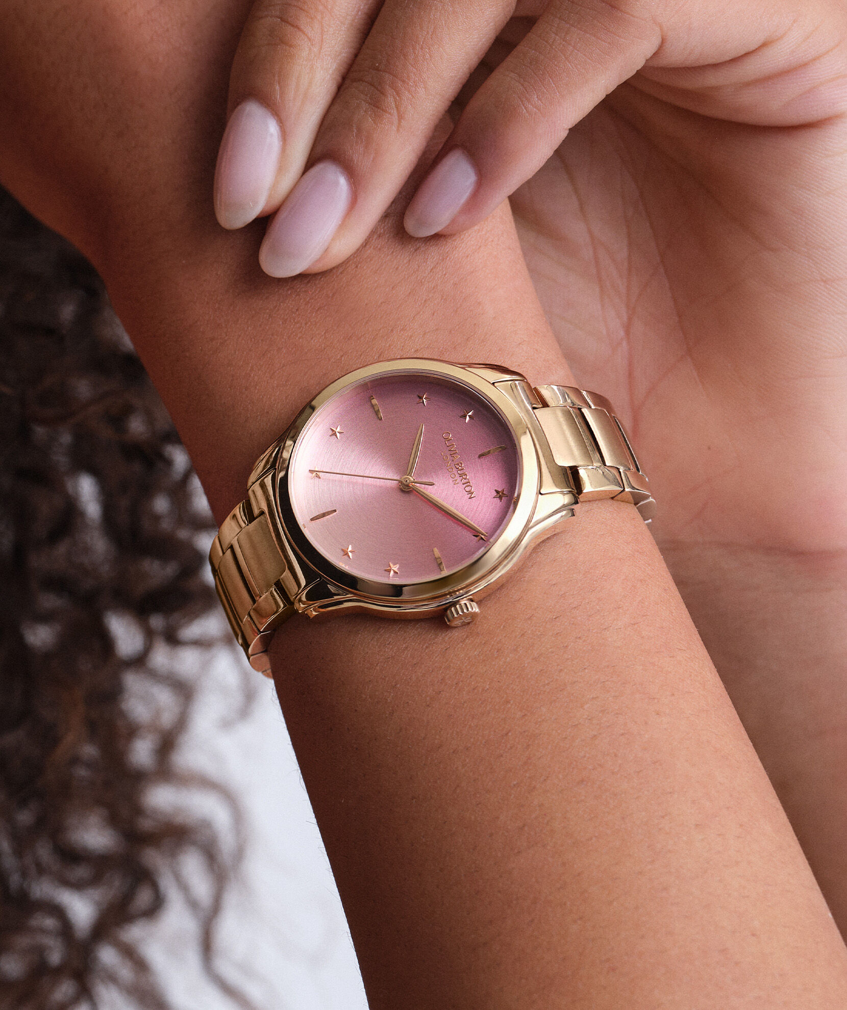 Classic 36mm Colourwave Pink Ombre & Rose Gold Bracelet Watch