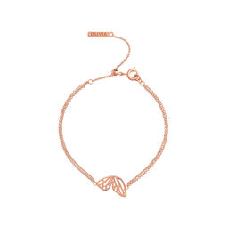 Butterfly Wing Chain Bracelet Rose Gold