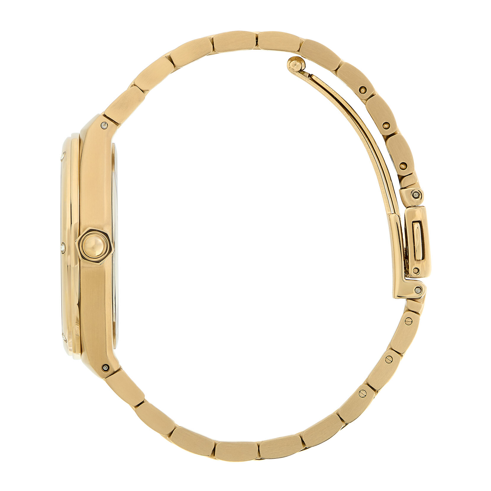 Sports Luxe 33mm Hexa Green & Gold Bracelet Watch | Olivia Burton London