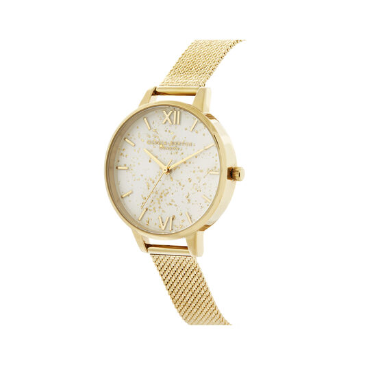 Celestial Demi Dial Watch with Boucle Mesh
