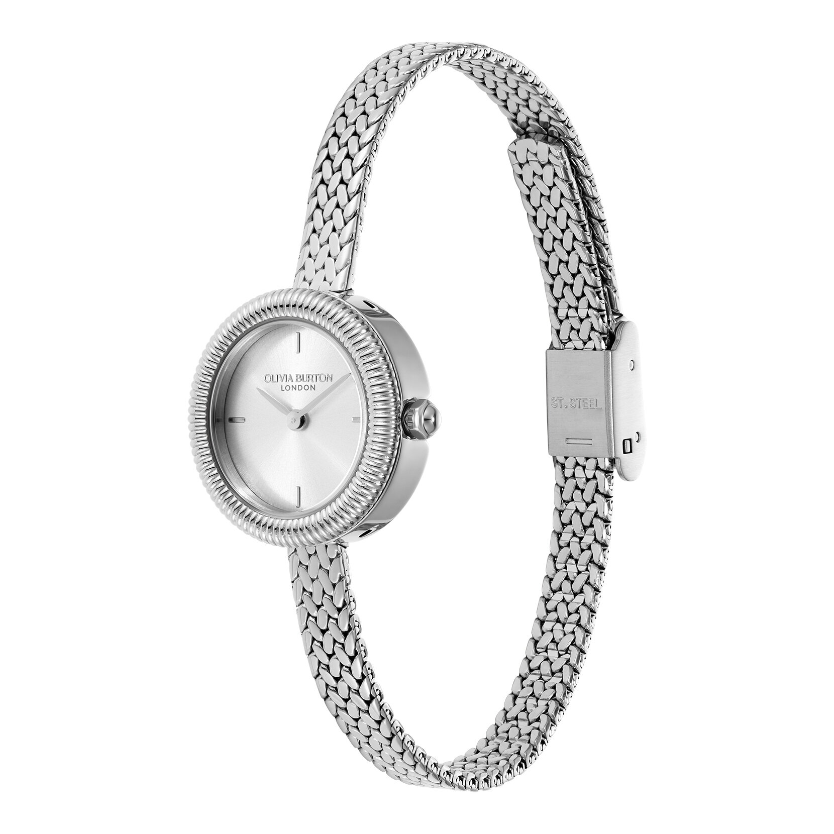20mm Finery Silver Mesh Watch