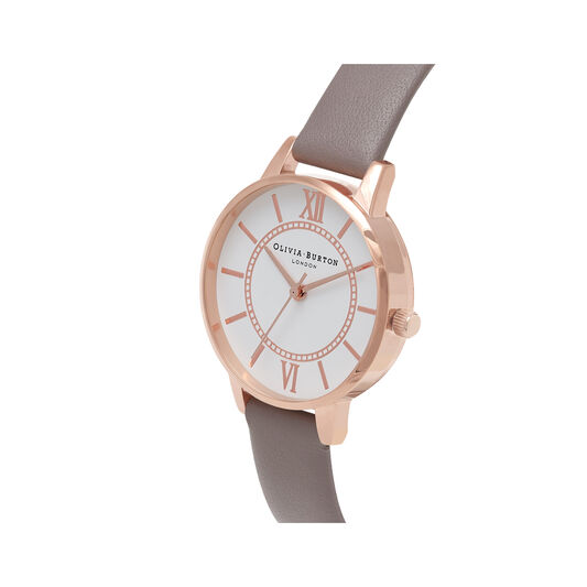 Wonderland London Grey & Rose Gold Watch