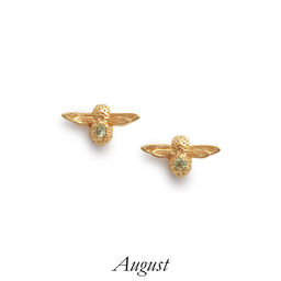 Celebration Bee Studs Gold & Peridot
