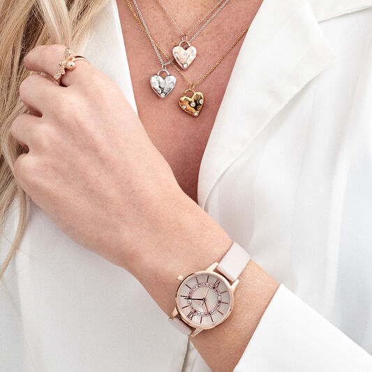 Sparkle Wonderland Pearl Pink & Rose Gold Watch