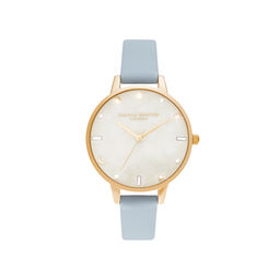 Celestial Chalk Blue & pale Gold