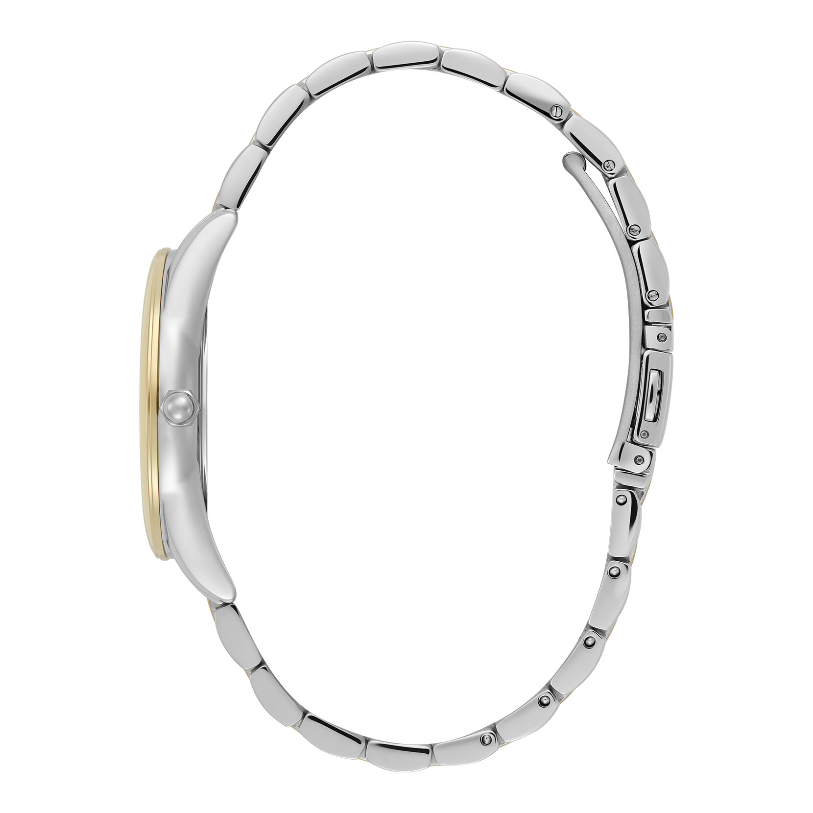 34mm Glowful Ivory & Two Tone Bracelet Watch