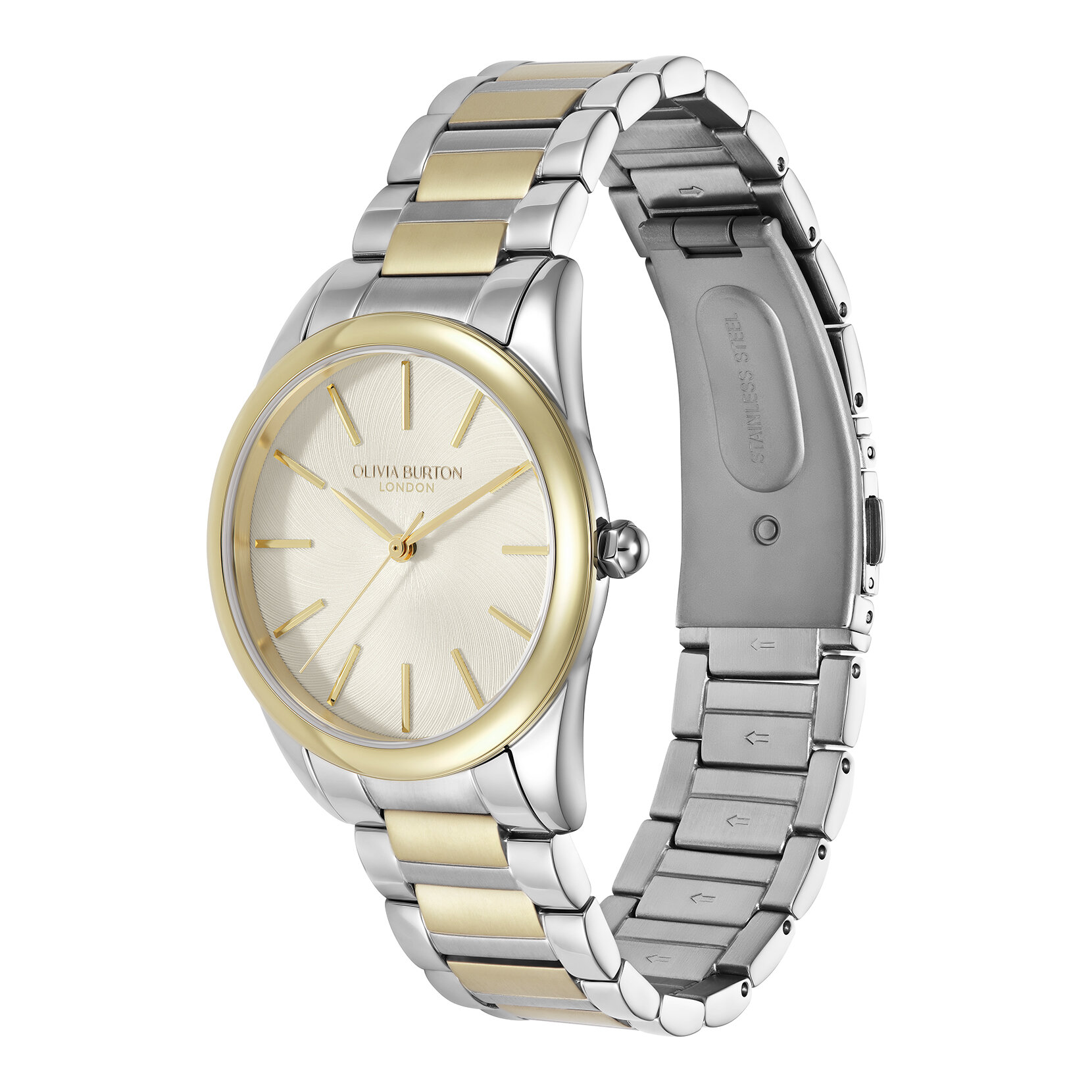 34mm Glowful Ivory & Two Tone Bracelet Watch