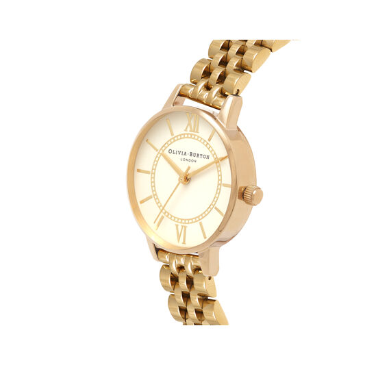 Wonderland Nude Dial & Gold Bracelet