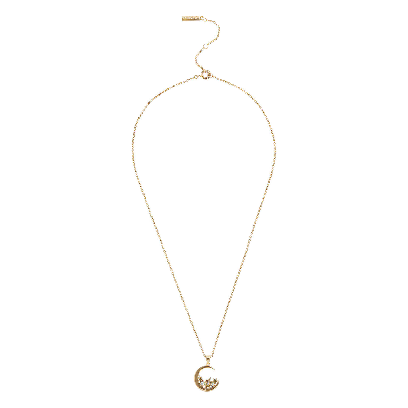 Celestial Gold Moon Necklace