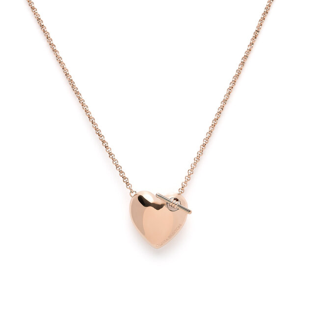 Knot Heart Rose Gold Necklace