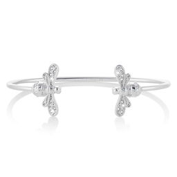 Sparkle Bee Silver Bangle