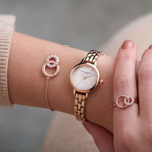 Classics 23mm Blush & Rose Gold Bracelet Watch