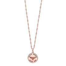 Lucky Bee Rose Gold Bee Pendant Necklace