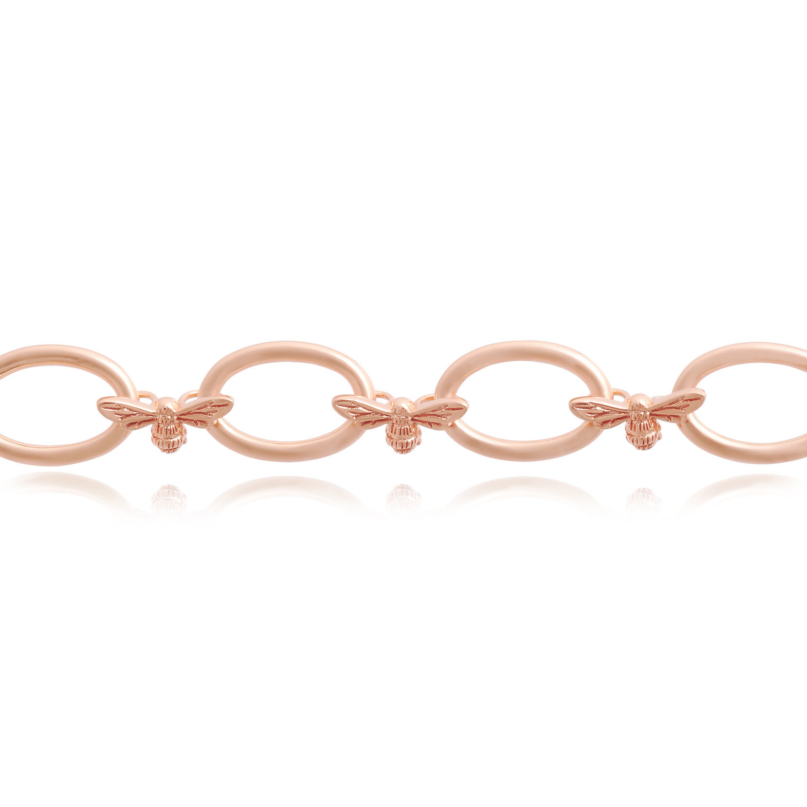 Rose Gold Bee Chunky Bracelet