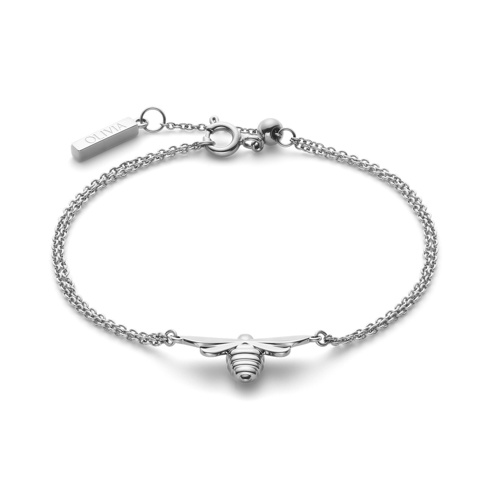 Honey Bee Silver Tone Bracelet