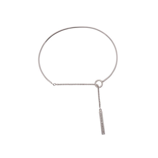 Engravables Drop Bar Bracelet Silver