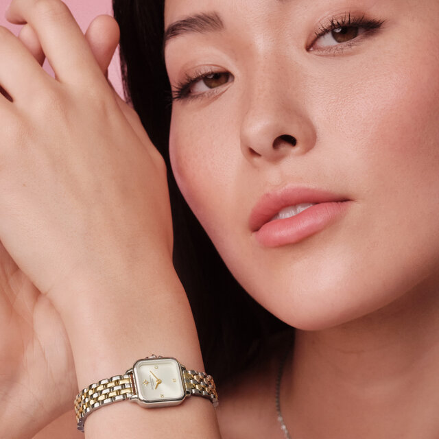 20mm Mini Grosvenor Ivory & Two Tone Bracelet Watch