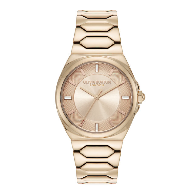 34mm Lustre Carnation & Rose Gold Bracelet Watch