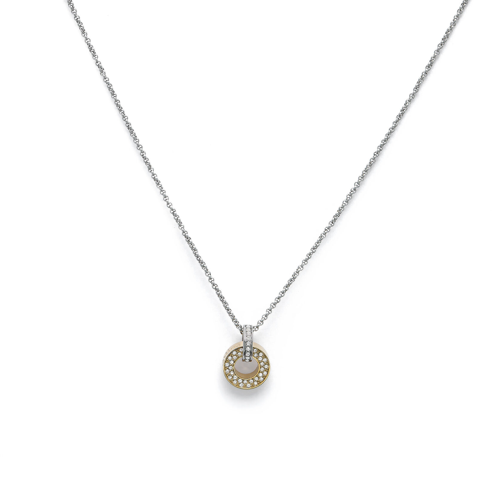 Ladies Gold Thick Inter Link U Joint Chain Choker Necklace – Klassywear