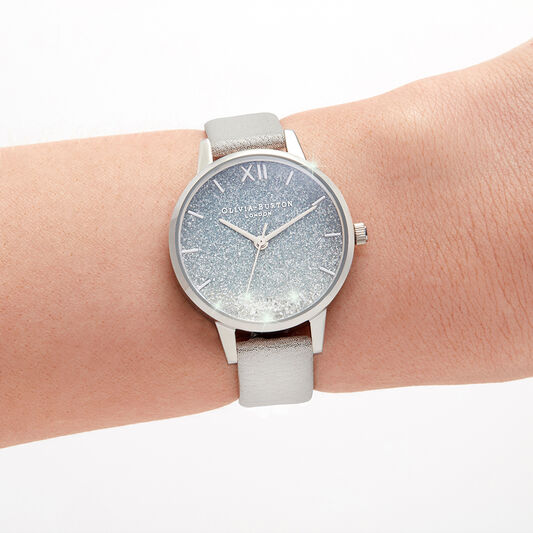 Wishing Watch, Glitter, Gray & Silver Watch