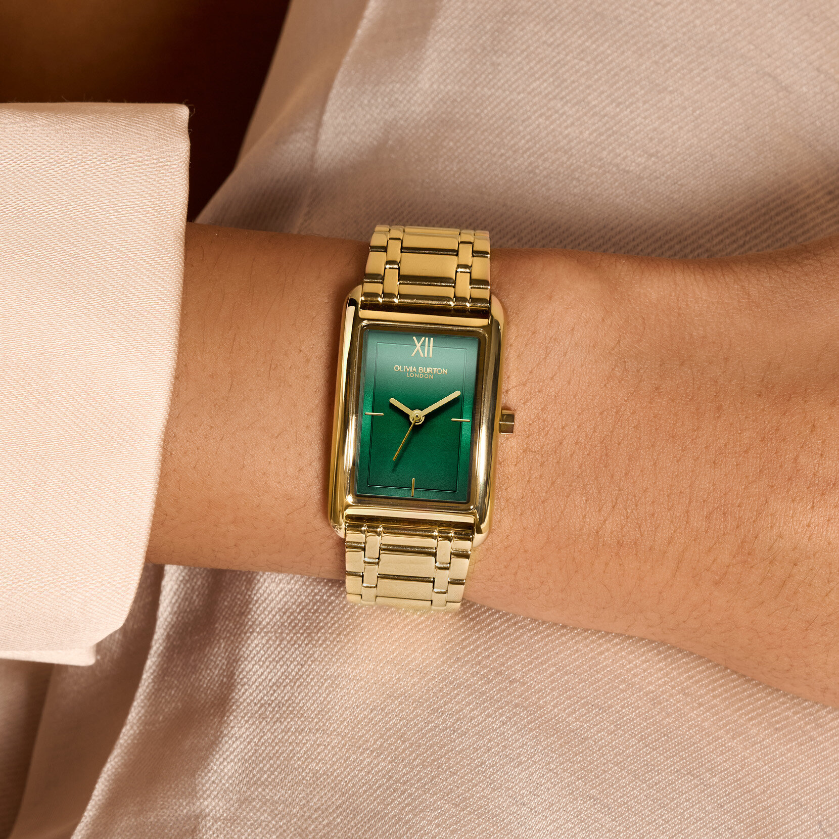 23mm Grove Forest Green & Gold Bracelet Watch