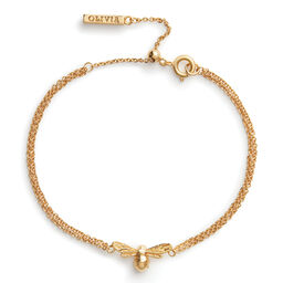 Lucky Bee Chain Bracelet Gold