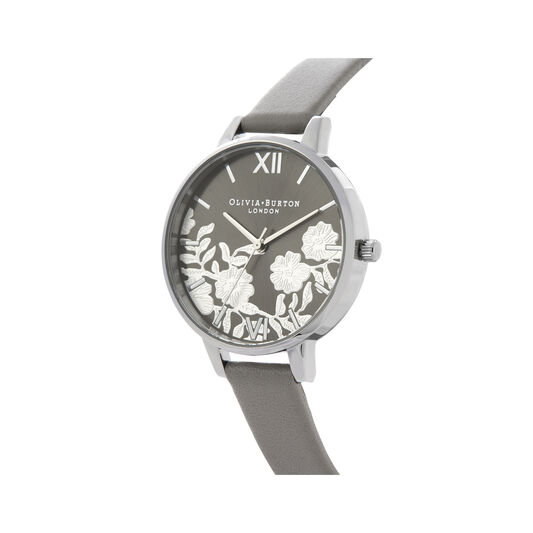 Lace Detail Sunray Demi Dial Watch