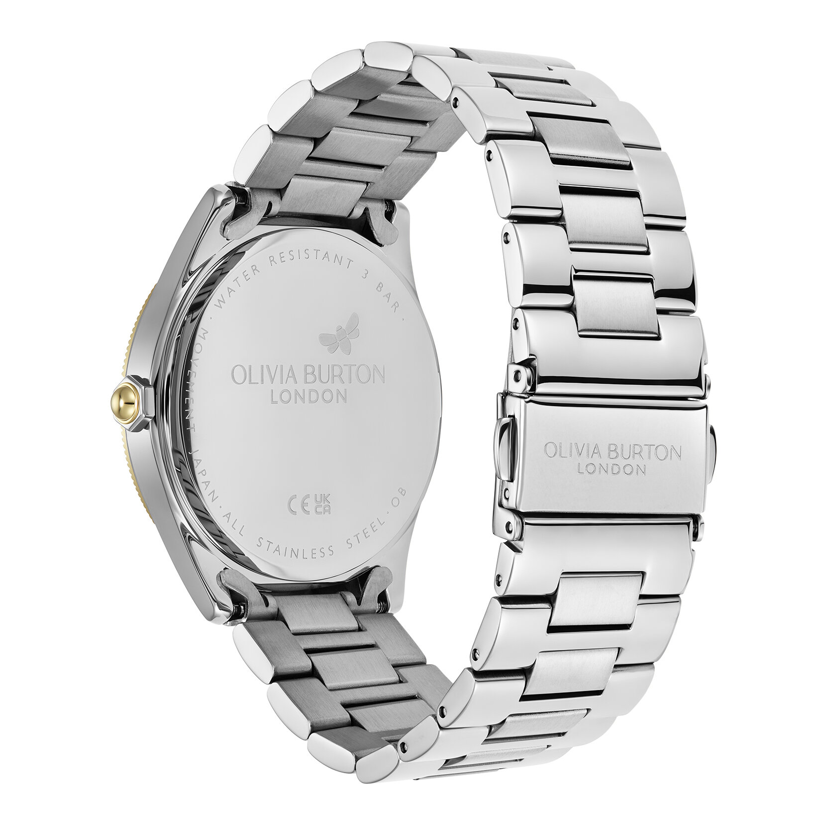 38mm Radiate Onyx & Two Tone Bracelet Watch