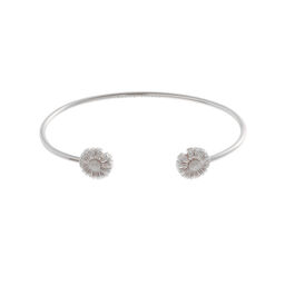 Daisy Open Ended Bangle Silver