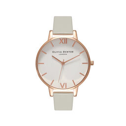  Big Dial Grey & Rose Gold Watch 