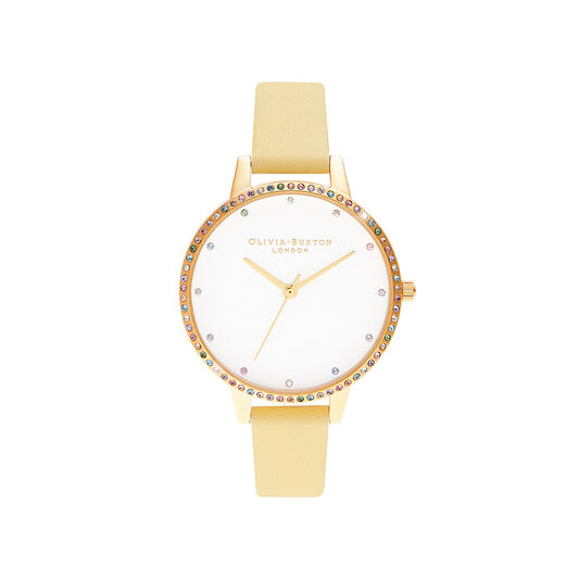 Rainbow Bezel, Sunshine & Gold Bracelet