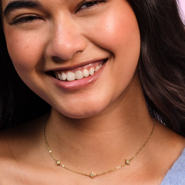 Ever Stacked North Star Gold Plated Stacking Necklace
