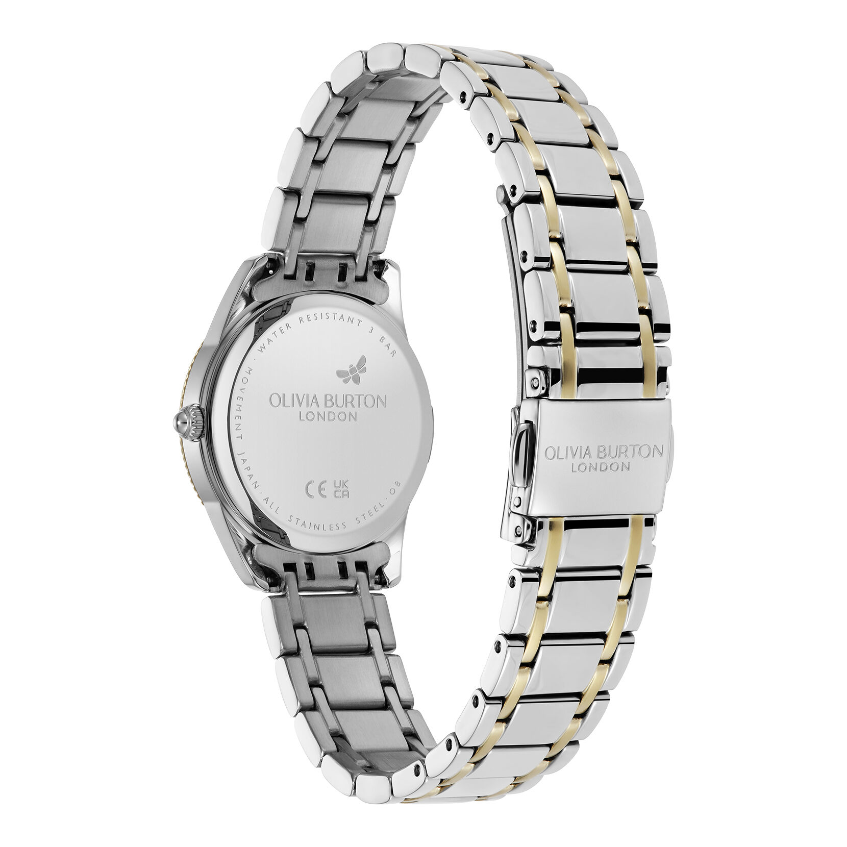 Sports Luxe 28mm Egerton Forest Green & Two Tone Bracelet Watch