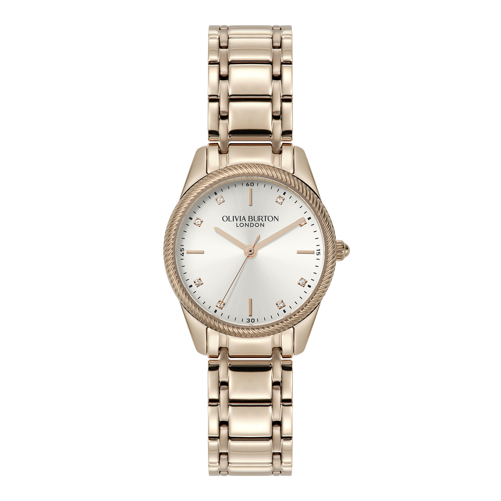 28mm Egerton White & Rose Gold Bracelet Watch