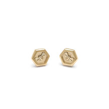 Minima Bee Gold Stud Earrings